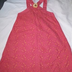 Girls Gymboree sunflower peach dress sz 6